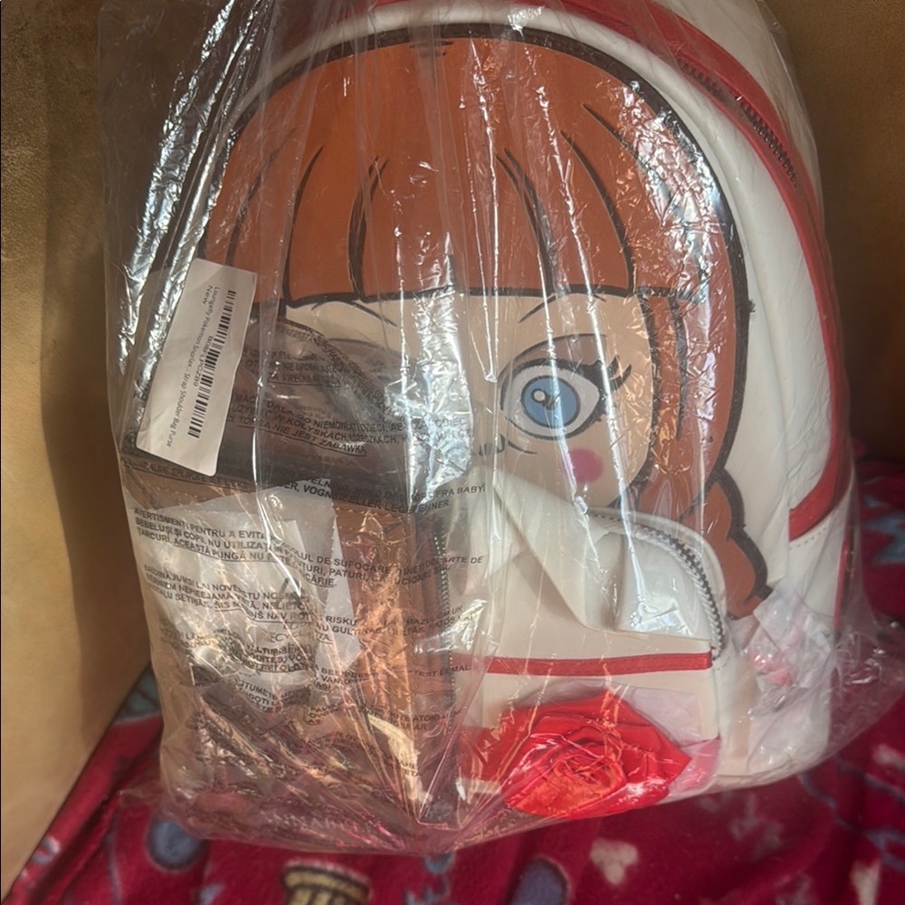 Kids Cartoon Character Backpack - White and Red. Matching Wallet!! - Picture 11 of 11